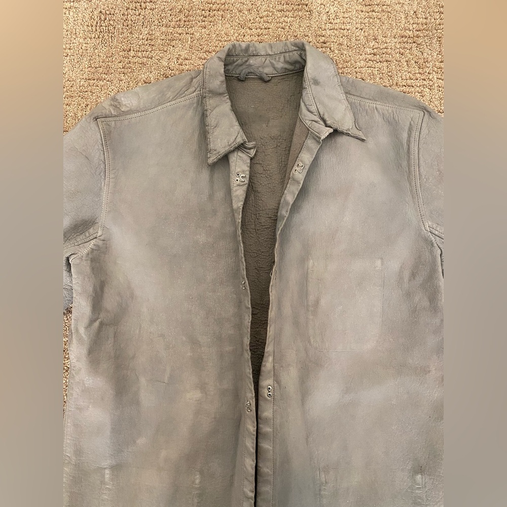 Made in Japan genuine leather shirt jacket - Picture 2 of 10